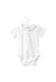 A White Short Sleeve Bodysuits from Jojo Maman Bébé in size 3-6M for girl. (Front View)