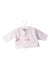 A Pink Long Sleeve Tops from Petit Bateau in size 0-3M for girl. (Front View)