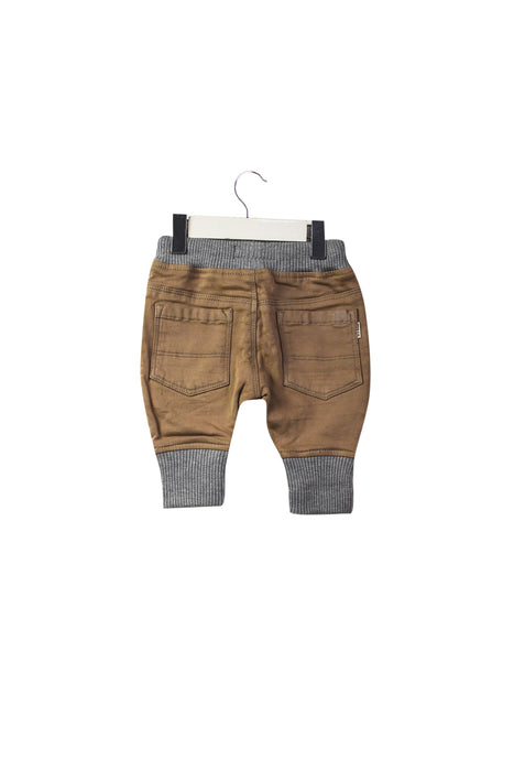 A Brown Casual Pants from Indie Kids by Industrie in size 3-6M for boy. (Back View)