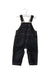 A Navy Long Overalls from Petit Bateau in size 3-6M for boy. (Front View)
