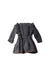 A Grey Long Sleeve Dresses from Bout'Chou in size 3-6M for girl. (Back View)