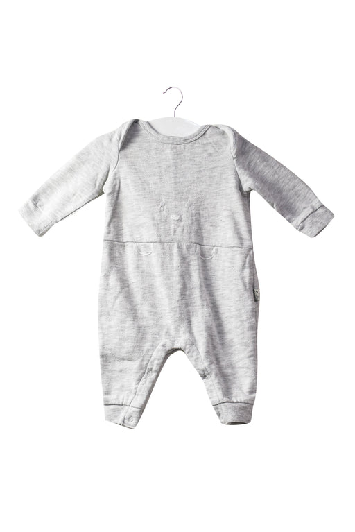 A Grey Long Sleeve Jumpsuits from Peter Alexander in size 3-6M for neutral. (Front View)