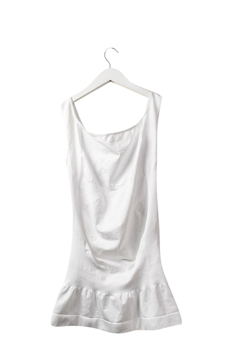 A White Sleeveless Tops from Mayarya in size L for maternity. (Back View)