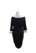 A Navy Long Sleeve Dresses from Seraphine in size S for maternity. (Back View)