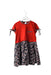 A Navy Short Sleeve Dresses from Carolina Herrera in size 6T for girl. (Front View)