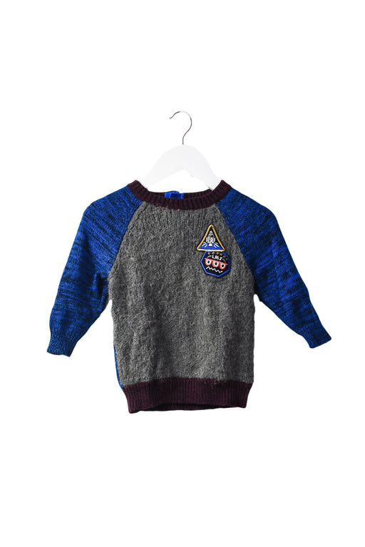 A Blue Knit Sweaters from Little Marc Jacobs in size 6-12M for boy. (Front View)