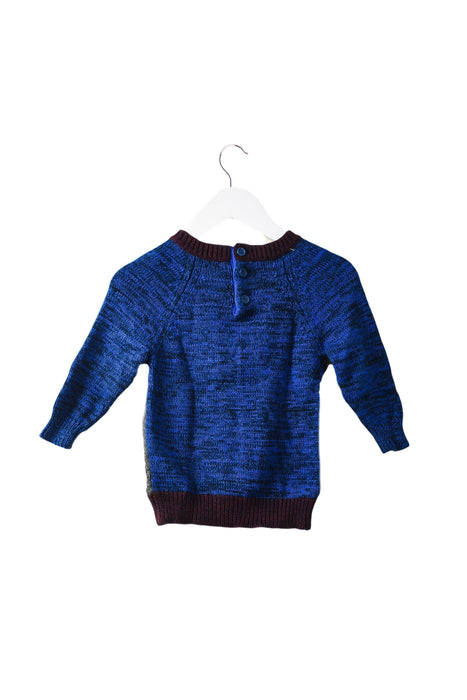 A Blue Knit Sweaters from Little Marc Jacobs in size 6-12M for boy. (Back View)