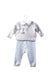 A Blue Pants Sets from Chickeeduck in size 6-12M for boy. (Front View)