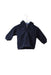 A Navy Zippered Sweatshirts from Jacadi in size 6-12M for boy. (Front View)