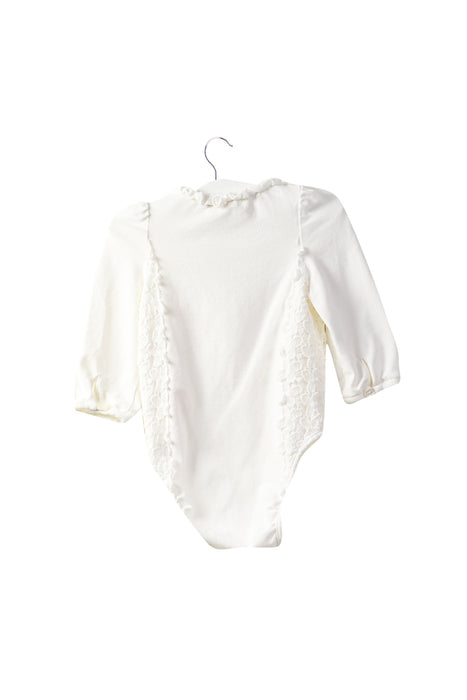 A White Long Sleeve Bodysuits from Nicholas & Bears in size 6-12M for girl. (Back View)