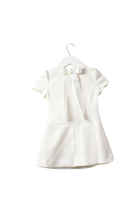 A White Short Sleeve Dresses from Nicholas & Bears in size 6-12M for girl. (Back View)