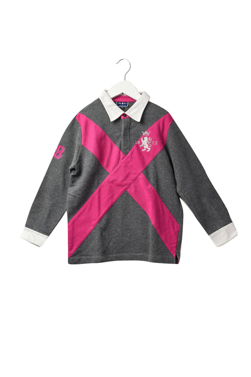 A Grey Long Sleeve Polos from Nicholas & Bears in size 8Y for boy. (Front View)