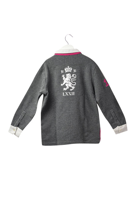 A Grey Long Sleeve Polos from Nicholas & Bears in size 8Y for boy. (Back View)