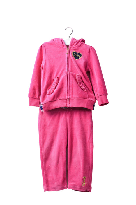 A Pink Pants Sets from Juicy Couture in size 6-12M for girl. (Front View)