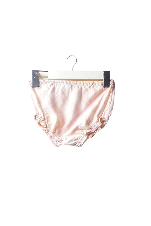 A Pink Bloomers from Burberry in size 0-3M for girl. (Front View)