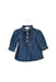 A Blue Long Sleeve Dresses from Ralph Lauren in size 0-3M for girl. (Front View)