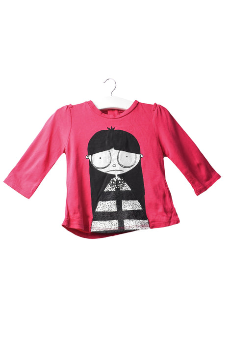 A Pink Long Sleeve Tops from Little Marc Jacobs in size 3-6M for girl. (Front View)