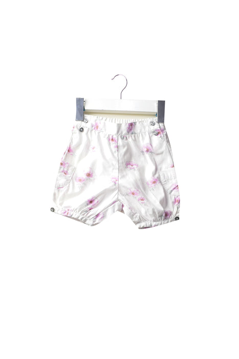 A White Shorts from Jacadi in size 0-3M for girl. (Front View)