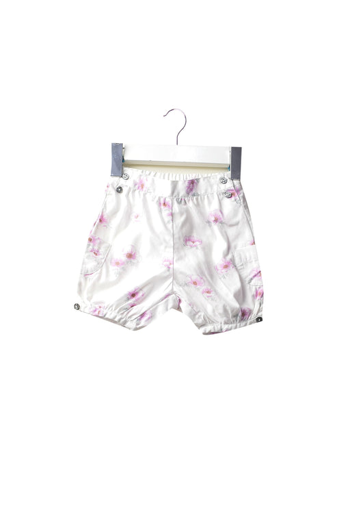A White Shorts from Jacadi in size 0-3M for girl. (Front View)