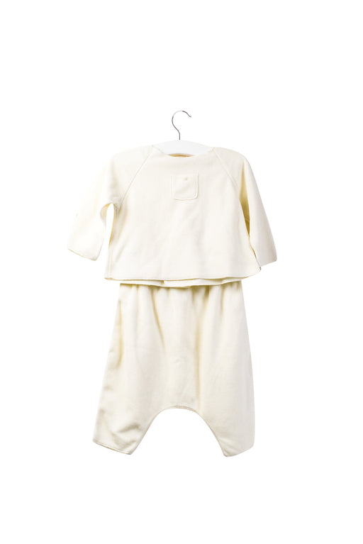 A White Pants Sets from Bonpoint in size 6-12M for girl. (Front View)