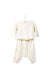 A White Pants Sets from Bonpoint in size 6-12M for girl. (Front View)