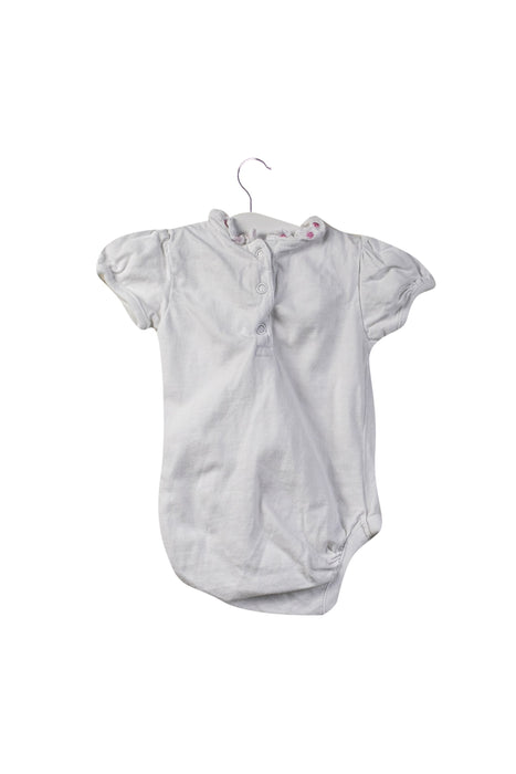 A White Short Sleeve Bodysuits from Jojo Maman Bébé in size 3-6M for girl. (Back View)