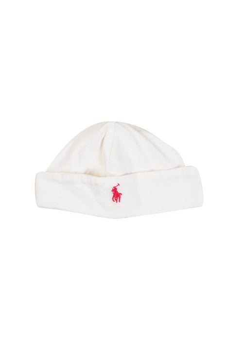 A White Hats Beanies & Caps from Ralph Lauren in size 3-6M for girl. (Front View)