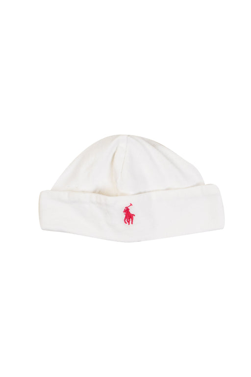 A White Hats Beanies & Caps from Ralph Lauren in size 3-6M for girl. (Front View)