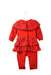 A Red Long Sleeve Jumpsuits from Nicholas & Bears in size 3-6M for girl. (Back View)