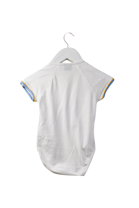 A White Short Sleeve Bodysuits from Jim Thompson in size 3-6M for neutral. (Back View)