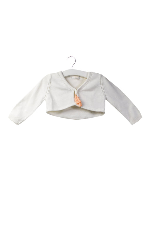 A White Cardigans from Chloe in size 6-12M for girl. (Front View)