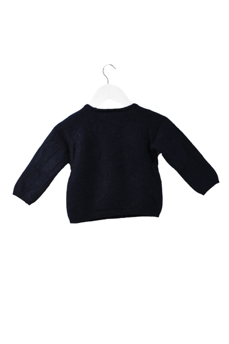A Navy Knit Sweaters from Bonpoint in size 12-18M for girl. (Back View)