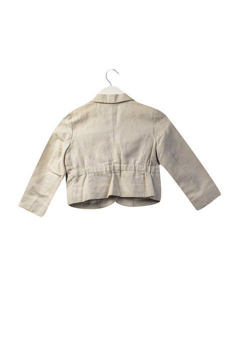 A Beige Blazers from Bonpoint in size 4T for girl. (Back View)