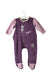A Purple Long Sleeve Jumpsuits from Moulin Roty in size 3-6M for girl. (Front View)