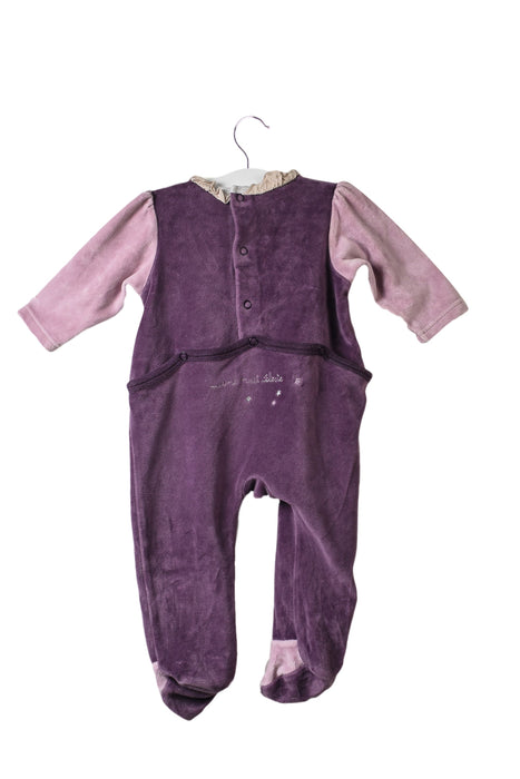 A Purple Long Sleeve Jumpsuits from Moulin Roty in size 3-6M for girl. (Back View)