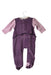 A Purple Long Sleeve Jumpsuits from Moulin Roty in size 3-6M for girl. (Back View)