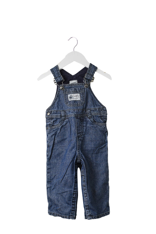 A Blue Long Overalls from Cyrillus in size 6-12M for neutral. (Front View)