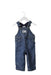 A Blue Long Overalls from Cyrillus in size 6-12M for neutral. (Front View)