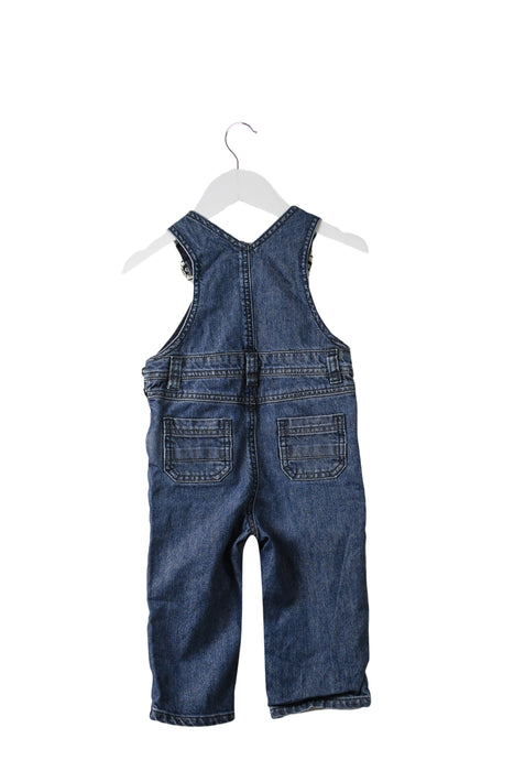 A Blue Long Overalls from Cyrillus in size 6-12M for neutral. (Back View)