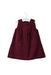 A Red Sleeveless Dresses from Cyrillus in size 6-12M for girl. (Front View)