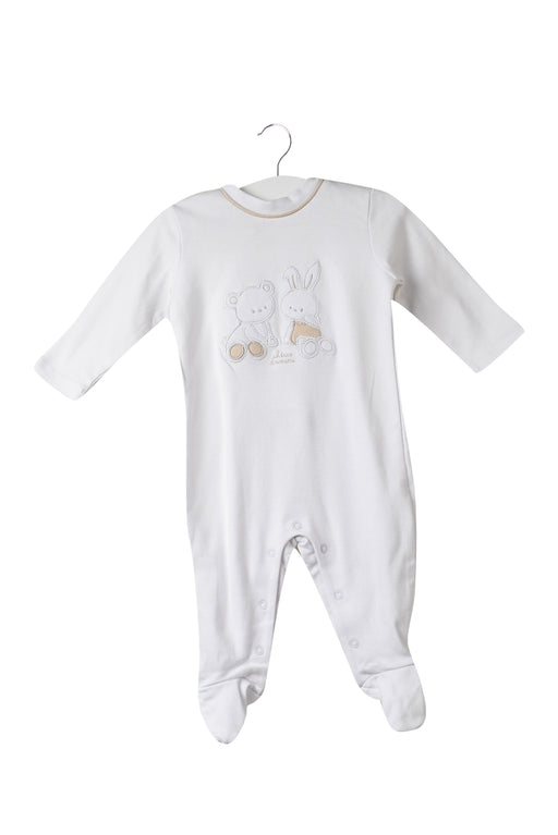 A White Long Sleeve Jumpsuits from Chicco in size 0-3M for neutral. (Front View)