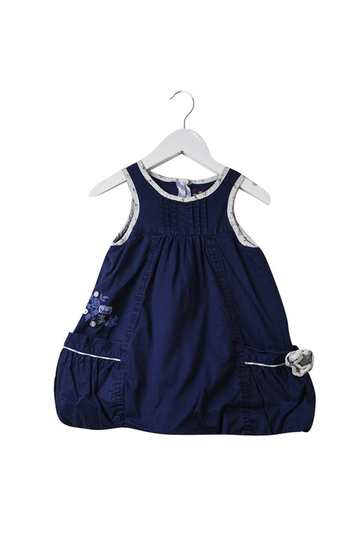 A Navy Sleeveless Dresses from Sergent Major in size 6-12M for girl. (Front View)