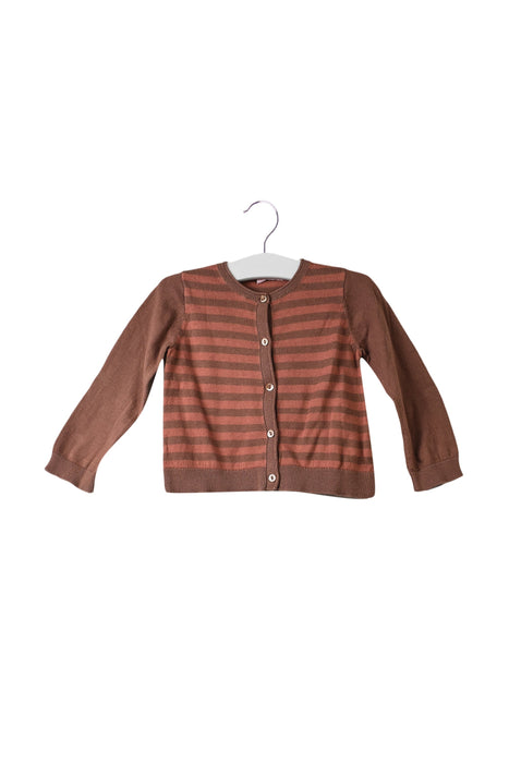 A Brown Cardigans from Bonpoint in size 12-18M for girl. (Front View)