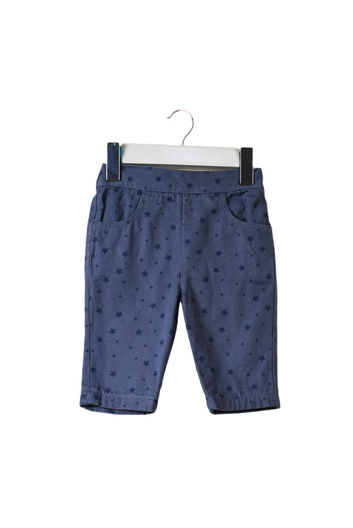 A Blue Casual Pants from The Little White Company in size 0-3M for neutral. (Front View)