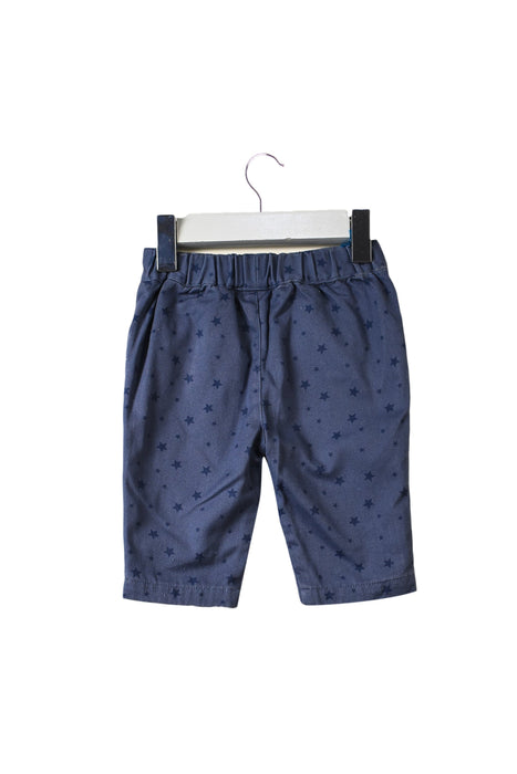 A Blue Casual Pants from The Little White Company in size 0-3M for neutral. (Back View)