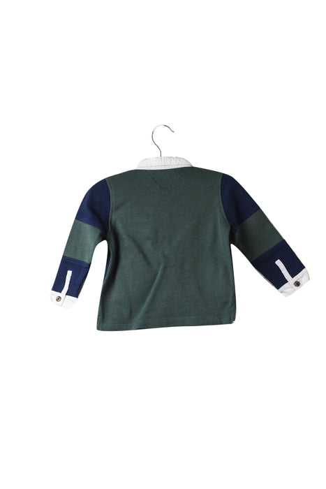 A Navy Long Sleeve Polos from Tartine et Chocolat in size 3-6M for boy. (Back View)