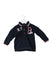 A Navy Long Sleeve Polos from IKKS in size 3-6M for boy. (Front View)