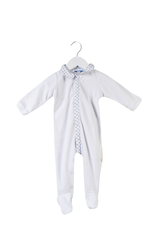 A White Long Sleeve Jumpsuits from Jacadi in size 3-6M for boy. (Front View)
