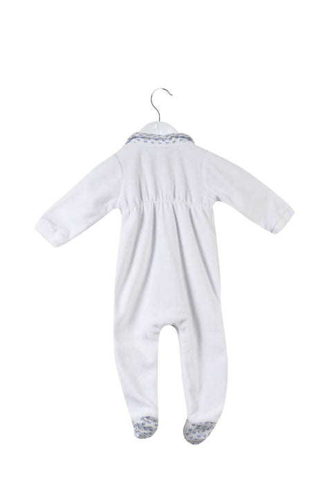 A White Long Sleeve Jumpsuits from Jacadi in size 3-6M for boy. (Back View)