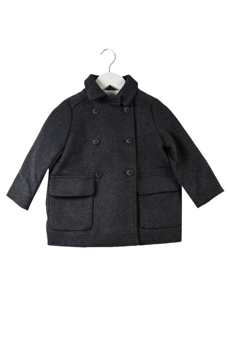 A Grey Coats from Bonpoint in size 3T for girl. (Front View)
